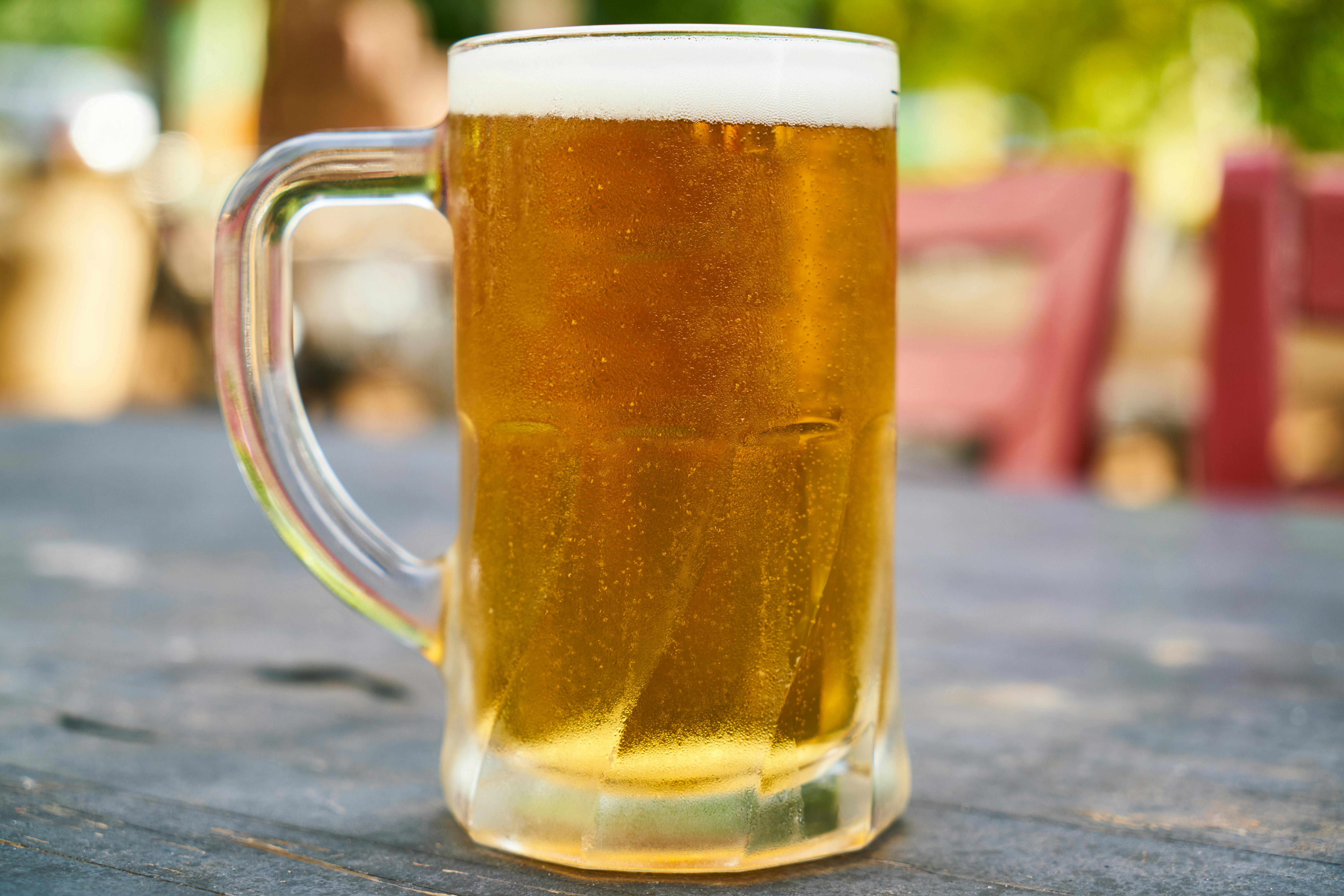 Imagen de archivo de una jarra de cerveza. Imagen de archivo de una jarra de cerveza.