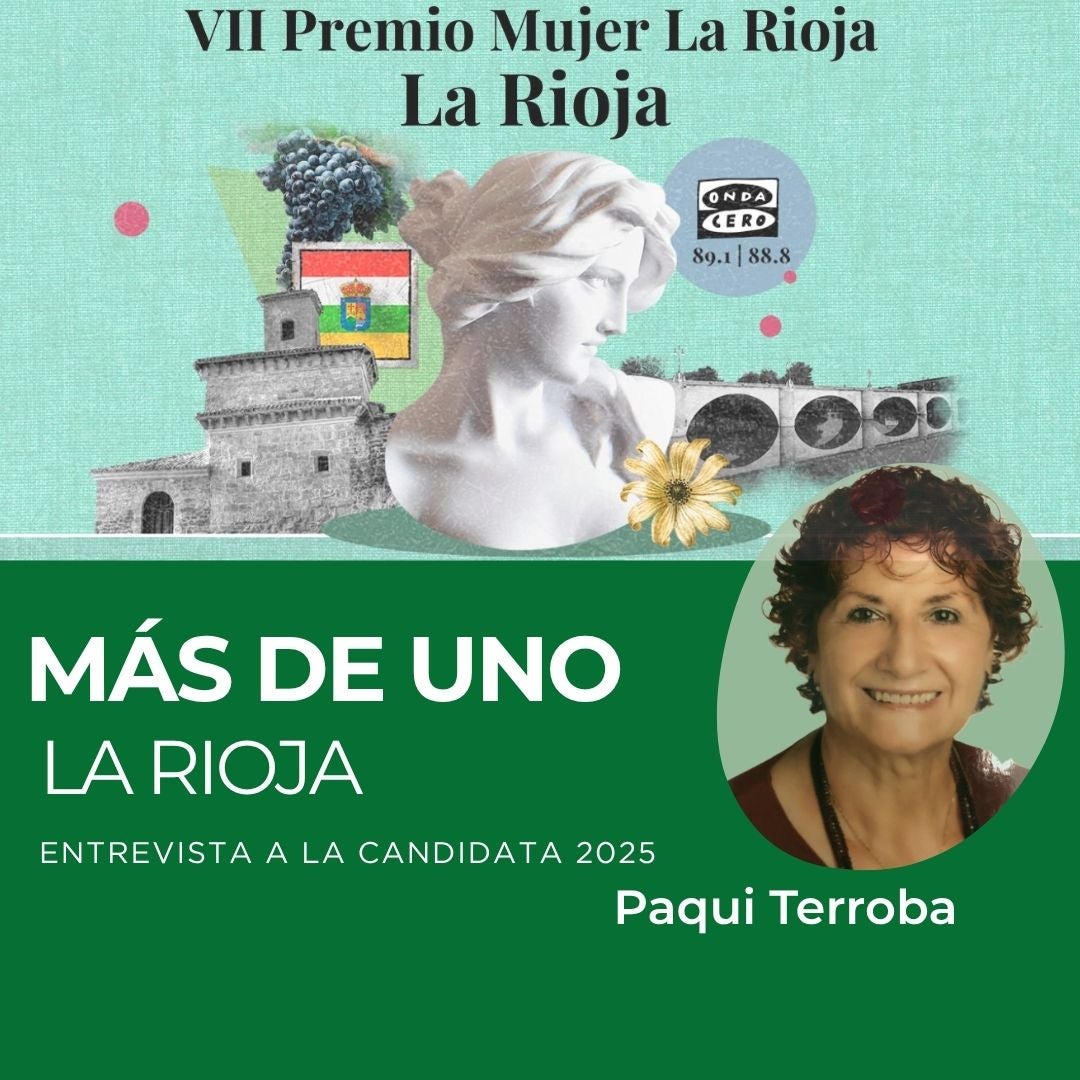 Premio Mujer La Rioja 2025, candidata Paqui Terroba Premio Mujer La Rioja 2025, candidata Paqui Terroba