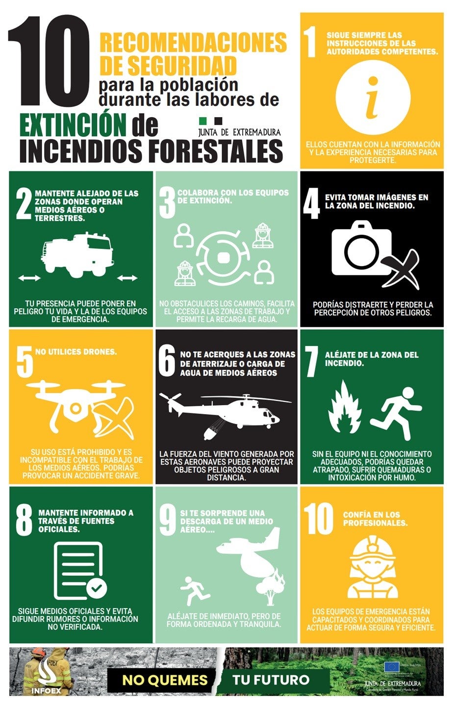 El Plan Infoex llama a la responsabilidad ciudadana para prevenir los incendios forestales El Plan Infoex llama a la responsabilidad ciudadana para prevenir los incendios forestales