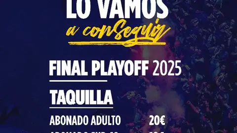 Imagen de los precios de entradas para la final del playoff Imagen de los precios de entradas para la final del playoff