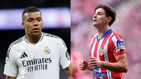 Kylian Mbappé y Julián Álvarez Kylian Mbappé y Julián Álvarez