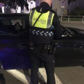 Policía Local en un control de tráfico en Ciudad Real