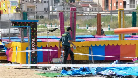 Imagen de la atracción de feria en donde se ha producido el suceso Imagen de la atracción de feria en donde se ha producido el suceso