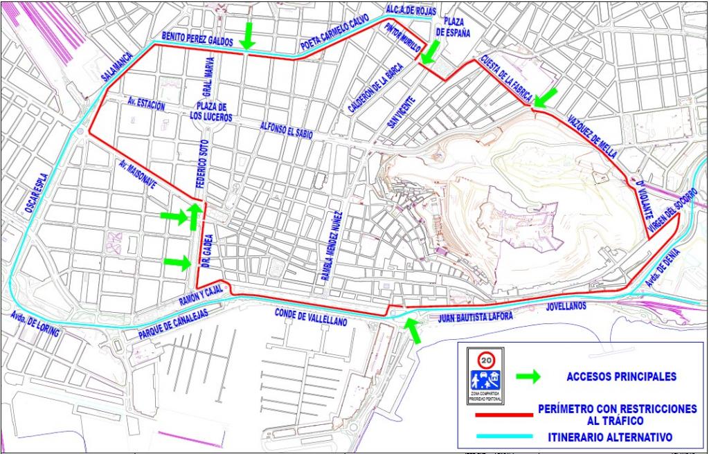 Dispositivo especial de tráfico en Alicante por las Hogueras Dispositivo especial de tráfico en Alicante por las Hogueras