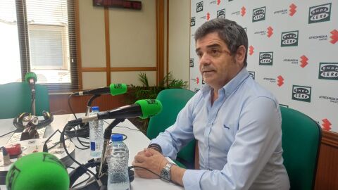 Luis Alberto Mar&iacute;n, en los estudios de Onda Cero Ciudad Real