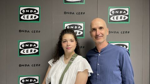 La gimnasta Pilar Beamonte y el director Pablo Lozano La gimnasta Pilar Beamonte y el director Pablo Lozano