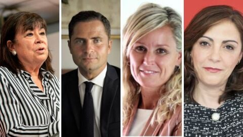 De izquierda a derecha: Cristina Narbona, Borja Cabezón, Montse Mínguez García y Ana María Fuentes