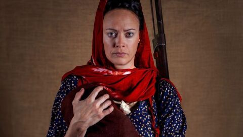 Marta Viera en la obra teatral 'Sahara. La Barca del desierto'