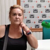 Rafi, vecina con su vivienda afectada