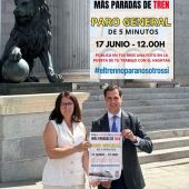Paro y concentraciones en Segovia y Madrid contra la supresión de paradas del tren en Segovia