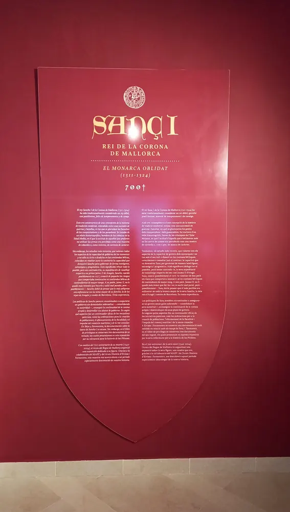 La exposición incluye una amplia explicación de quien era Sancho I La exposición incluye una amplia explicación de quien era Sancho I
