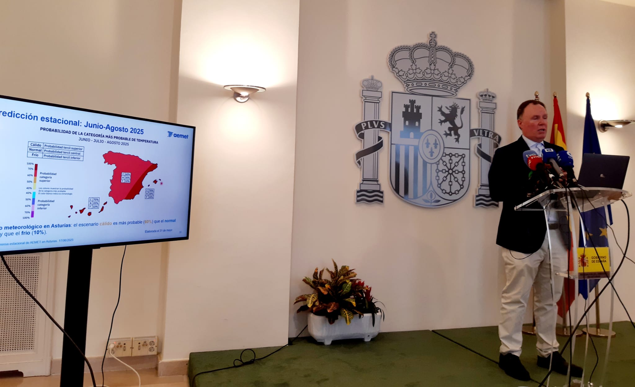 La Aemet prevé en Asturias un verano más cálido de lo normal La Aemet prevé en Asturias un verano más cálido de lo normal