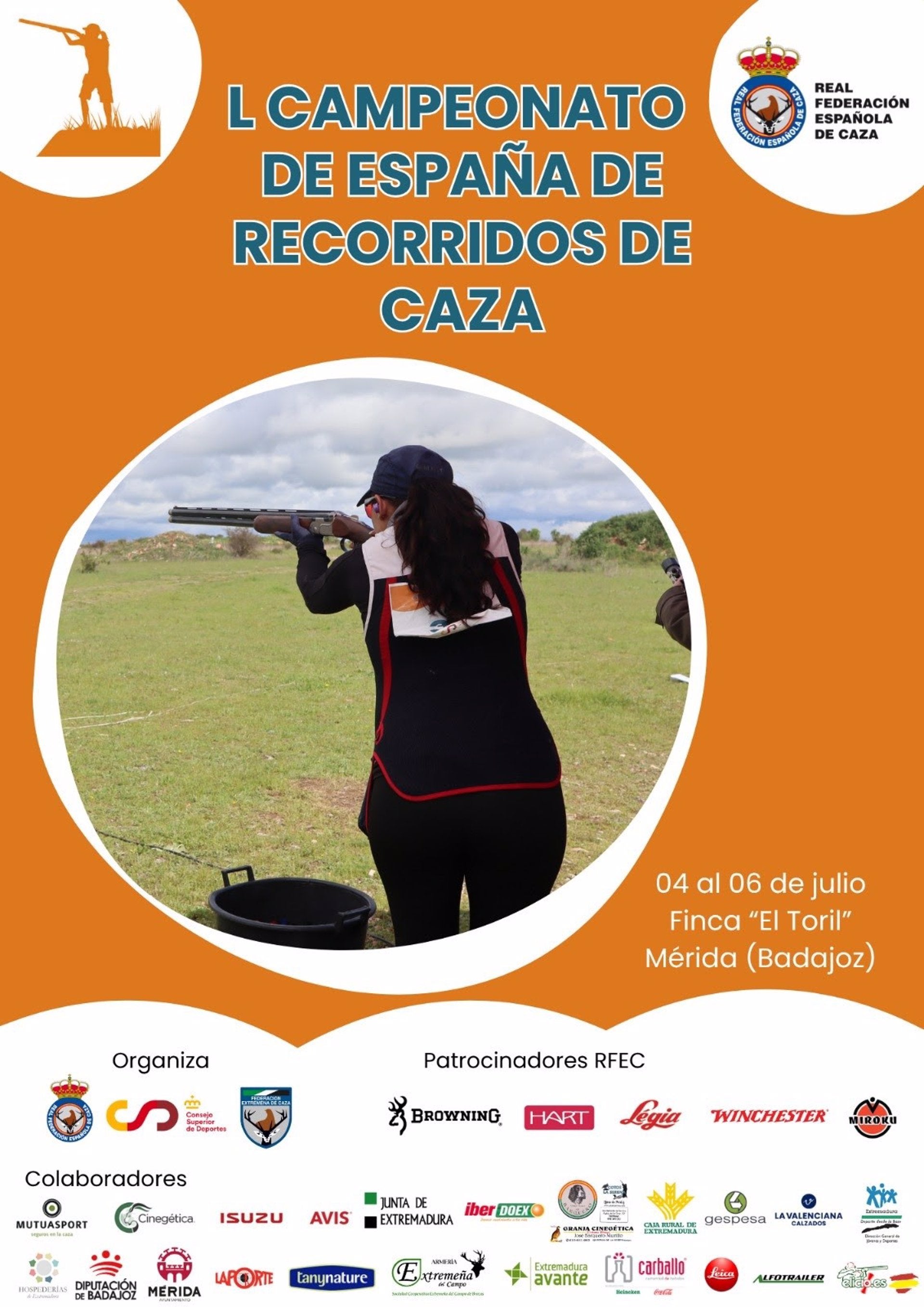 Los mejores tiradores nacionales se citan en Mérida para disputar el Campeonato de España de Recorridos de Caza Los mejores tiradores nacionales se citan en Mérida para disputar el Campeonato de España de Recorridos de Caza