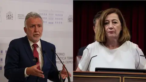 Ángel Víctor Torres, ministro de Política Territorial, y Francina Armengol, presidenta del Congreso Ángel Víctor Torres, ministro de Política Territorial, y Francina Armengol, presidenta del Congreso