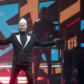 El grupo Pet Shop Boys actúa en el festival de música Primavera Sound, en el Parc del Fòrum, a 31 de mayo, en Barcelona