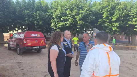 El delegado del Gobierno en Aragón el puesto de mando en Letux El delegado del Gobierno en Aragón el puesto de mando en Letux