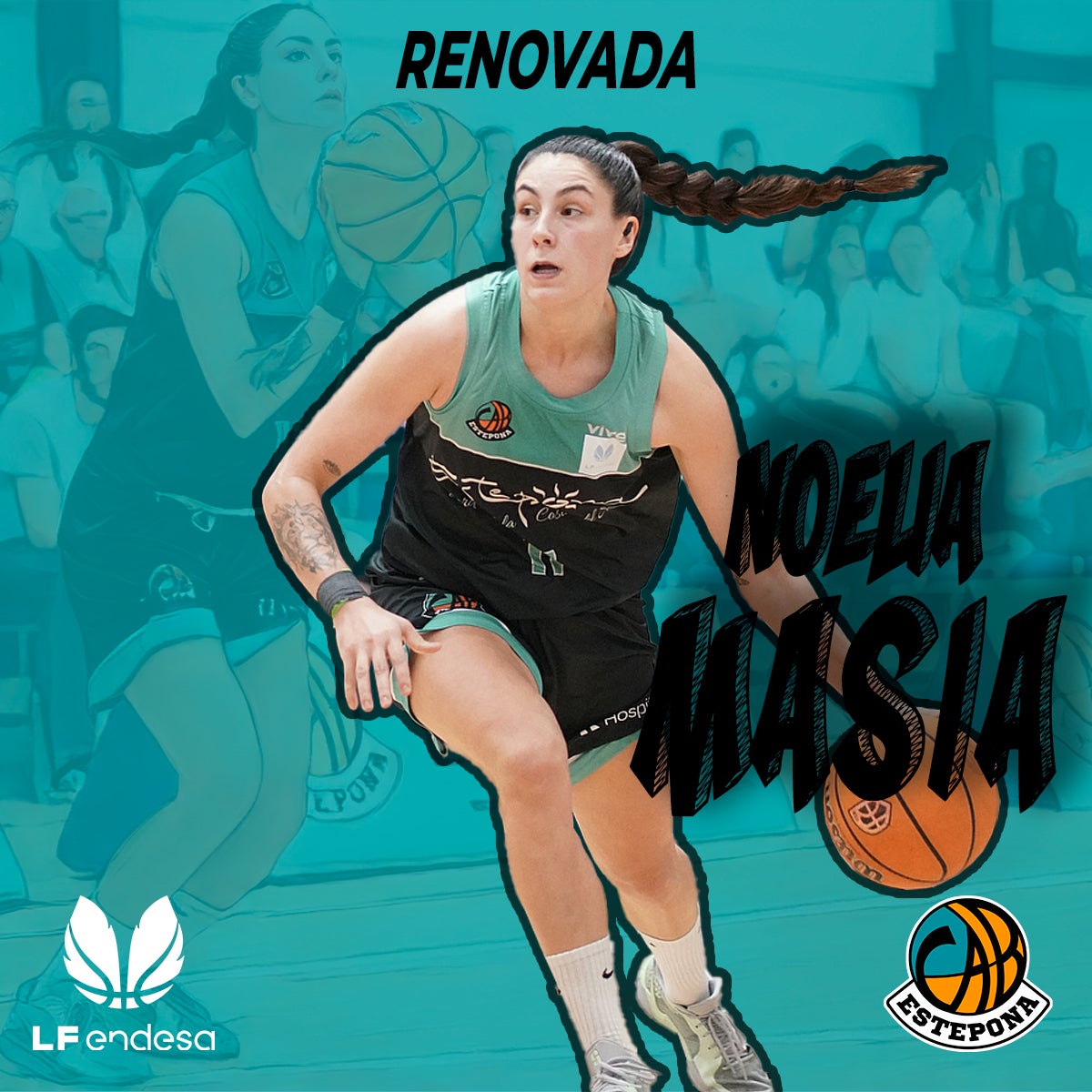 El CAB Estepona renueva a su capitana, Noelia Masiá, para el proyecto en Liga Endesa El CAB Estepona renueva a su capitana, Noelia Masiá, para el proyecto en Liga Endesa