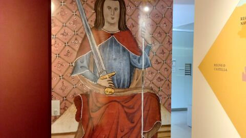 Sancho I, retratado para la exposición del Museu Monogràfic de Puig des Molins Sancho I, retratado para la exposición del Museu Monogràfic de Puig des Molins