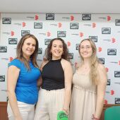 María Cieza, entre Elena Alañón y Belén Trujillo