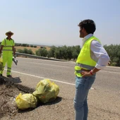 Tareas de desbroce en la CM-4000 entre Puebla de Montalbán y El Carpio de Tajo. Tareas de desbroce en la CM-4000 entre Puebla de Montalbán y El Carpio de Tajo.