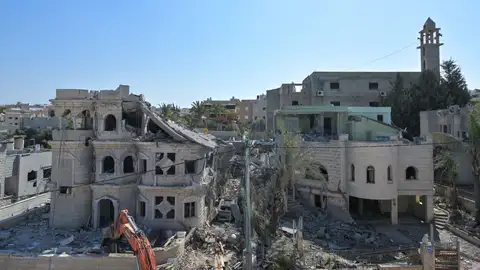 Imagen de unos edificios dañados en Tamra (Israel) tras ataques de Irán Imagen de unos edificios dañados en Tamra (Israel) tras ataques de Irán