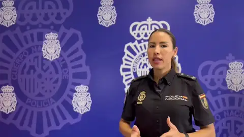 Nadia Abselam, pvoz. de la Policía Nacional de Tenerife con los detalles de la operación Nadia Abselam, pvoz. de la Policía Nacional de Tenerife con los detalles de la operación