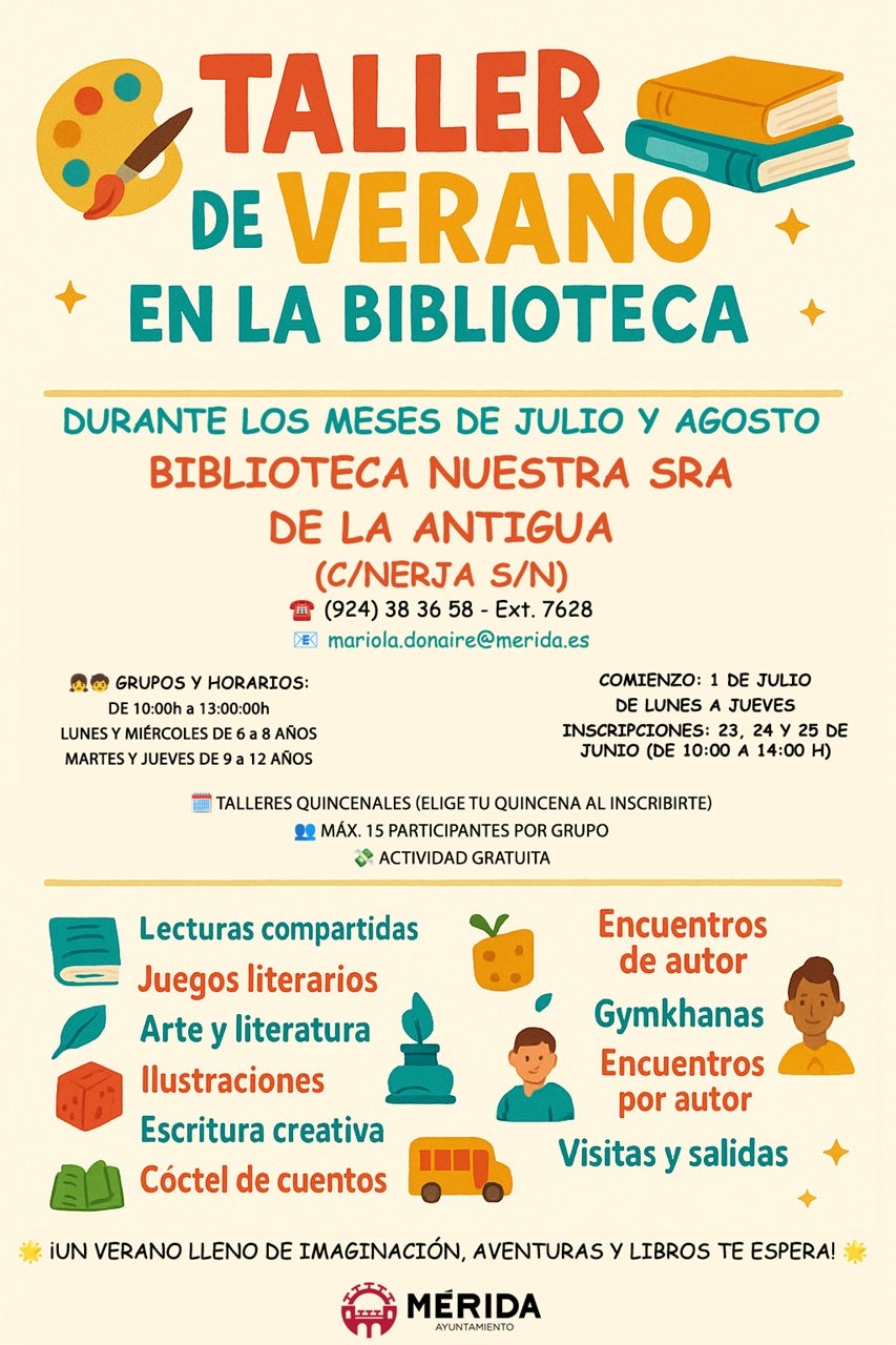 Libros, gymkhanas y aventuras en el taller de verano de la biblioteca de La Antigua Libros, gymkhanas y aventuras en el taller de verano de la biblioteca de La Antigua