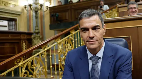 El presidente del Gobierno, Pedro Sánchez, durante la sesión de control al Ejecutivo que se celebra este miércoles en el Congreso. "Pedro Sánchez no llega a agosto": dentro del sanchismo ya se empieza a hablar de dimisión