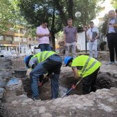 Trabajos en la Plaza del Pilar