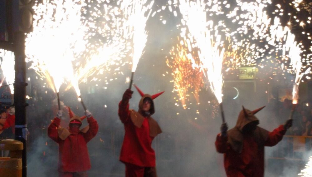 Correfocs en Rojales