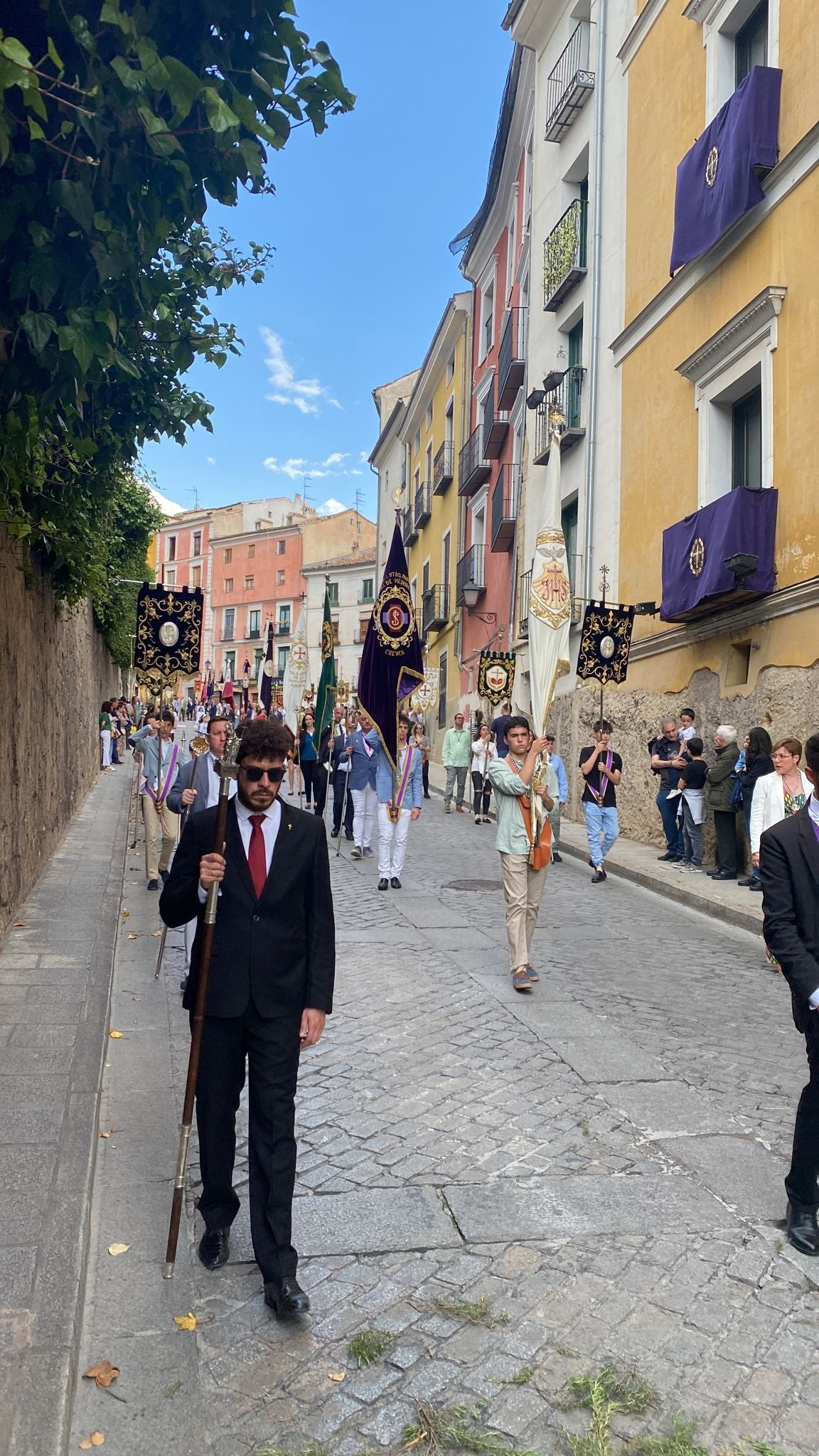 Imagen de archivo de la procesión del Corpus por las calles de Cuenca en 2023 Imagen de archivo de la procesión del Corpus por las calles de Cuenca en 2023