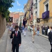 Imagen de archivo de la procesión del Corpus por las calles de Cuenca en 2023