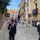 Imagen de archivo de la procesión del Corpus por las calles de Cuenca en 2023 Imagen de archivo de la procesión del Corpus por las calles de Cuenca en 2023