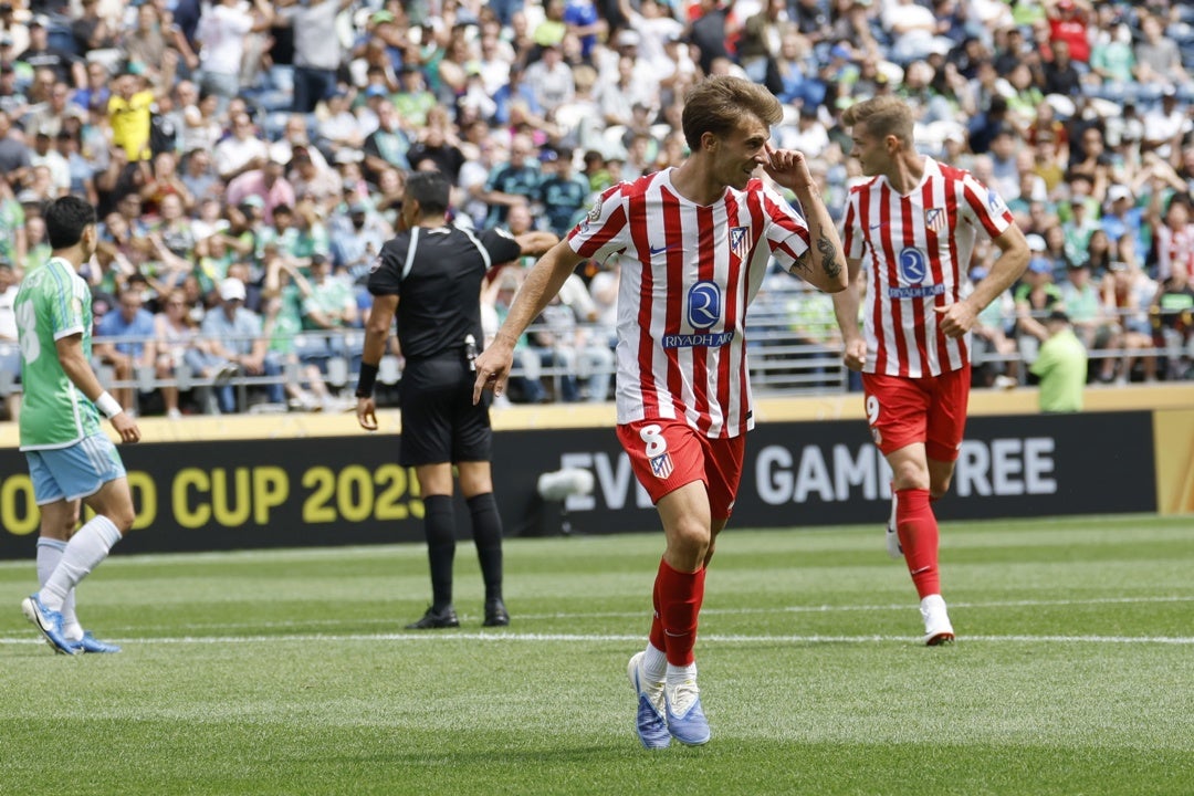 Barrios guía al Atlético a su primera victoria Barrios guía al Atlético a su primera victoria
