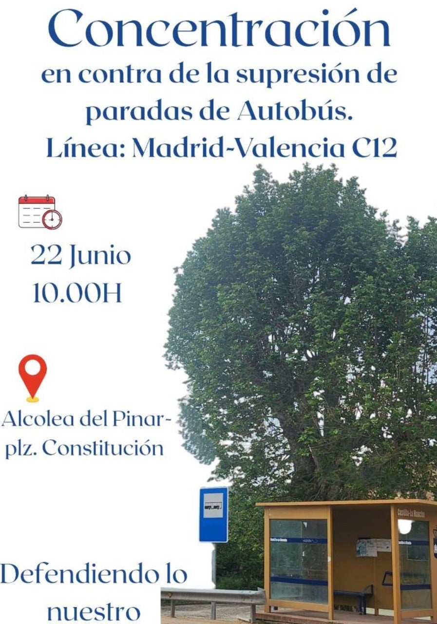 Alcaldes de PP y PSOE se unen contra la supresión de paradas de autobús en 28 municipios de Guadalajara Alcaldes de PP y PSOE se unen contra la supresión de paradas de autobús en 28 municipios de Guadalajara