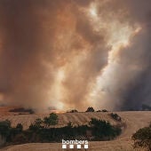 Imagen del incendio en Cataluña