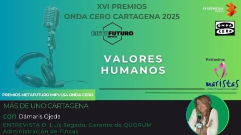 PREMIO OCR CARTAGENA 2025 - VALORES HUMANOS - LUIS SEGADO