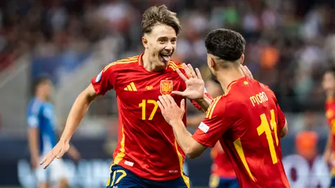 Jesús Rodríguez celebra su gol en el Europeo Sub 21. Jesús Rodríguez celebra su gol en el Europeo Sub 21.