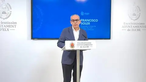 Francisco Soler, concejal de Estrategia Municipal de Elche. Francisco Soler, concejal de Estrategia Municipal de Elche.