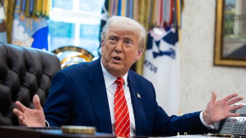 Donald Trump, en el Despacho Oval de la Casa Blanca.