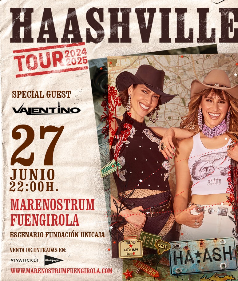 Ha*Ash llega este viernes a Marenostrum Fuengirola Ha*Ash llega este viernes a Marenostrum Fuengirola