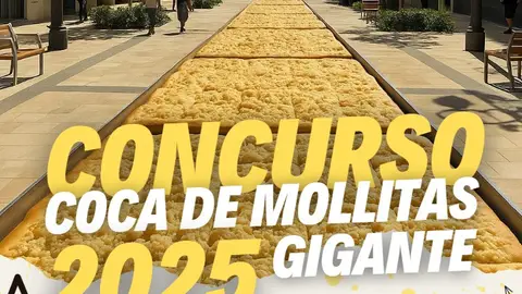 Cartel del concurso de coca de mollitas Cartel del concurso de coca de mollitas