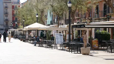 Terrasses a la plaça de la Font de Tarragona Terrasses a la plaça de la Font de Tarragona