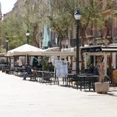 Terrasses a la plaça de la Font de Tarragona Terrasses a la plaça de la Font de Tarragona
