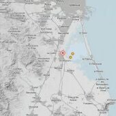 Registrado un seísmo de magnitud 2,7 en Almussafes y otros dos en Silla, de 2,1 y 1,9