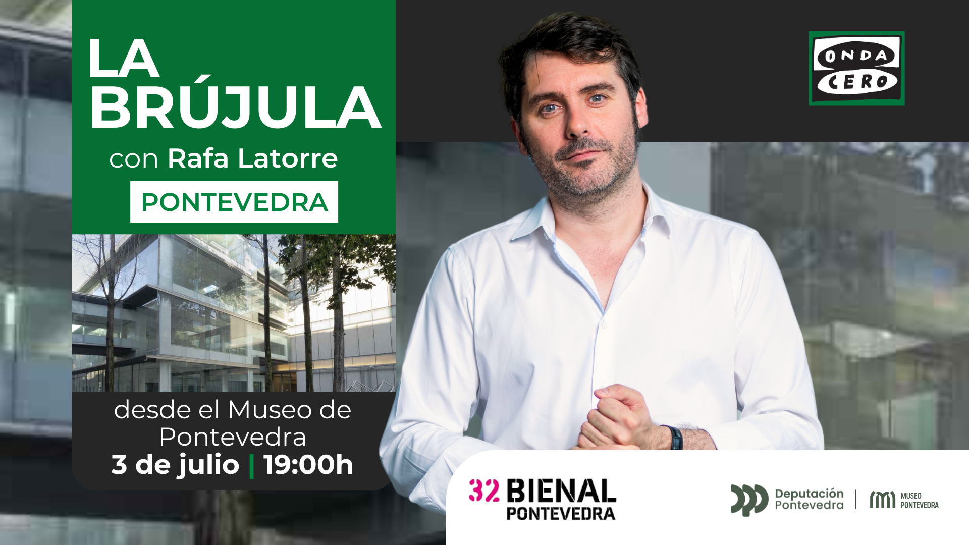 'La brújula' con Rafa Latorre, desde la Bienal de Arte de Pontevedra 'La brújula' con Rafa Latorre, desde la Bienal de Arte de Pontevedra