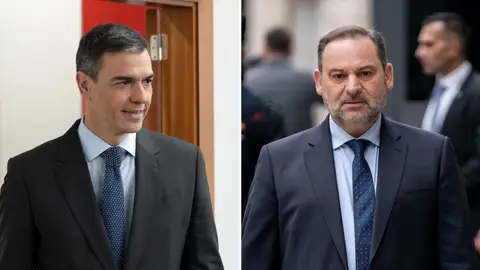 Pedro Sánchez y el exministro de Transportes y exsecretario de Organización del PSOE José Luis Ábalos. Pedro Sánchez y el exministro de Transportes y exsecretario de Organización del PSOE José Luis Ábalos.
