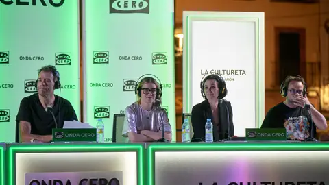 De (i) a (d): Rubén Amón, Rakel Camacho, Irene Pardo y Sergio del Molino De (i) a (d): Rubén Amón, Rakel Camacho, Irene Pardo y Sergio del Molino