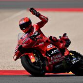 Marc Márquez durante la 'sprint' del GP de Alemania