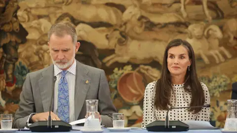 Imagen de archivo del Rey Felipe VI y la Reina Letizia Imagen de archivo del Rey Felipe VI y la Reina Letizia